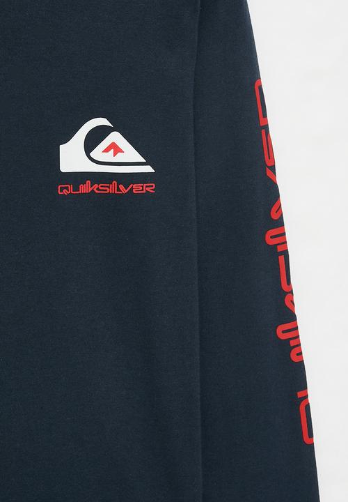 Quiksilver - Comp logo long sleeve bu1 - dark navy