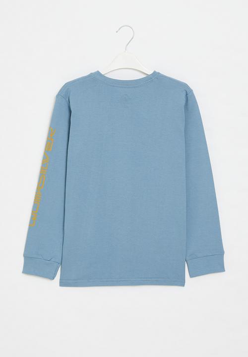 Quiksilver - Omni logo long sleeve - blue shadow