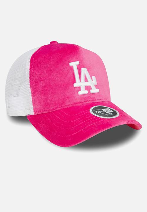 New Era - Velour trucker Los Angeles Dodgers - pink
