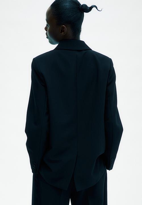 H&M - Oversized twill blazer - black