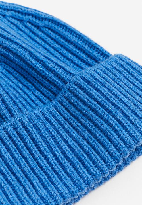 H&M - Rib-knit hat - blue