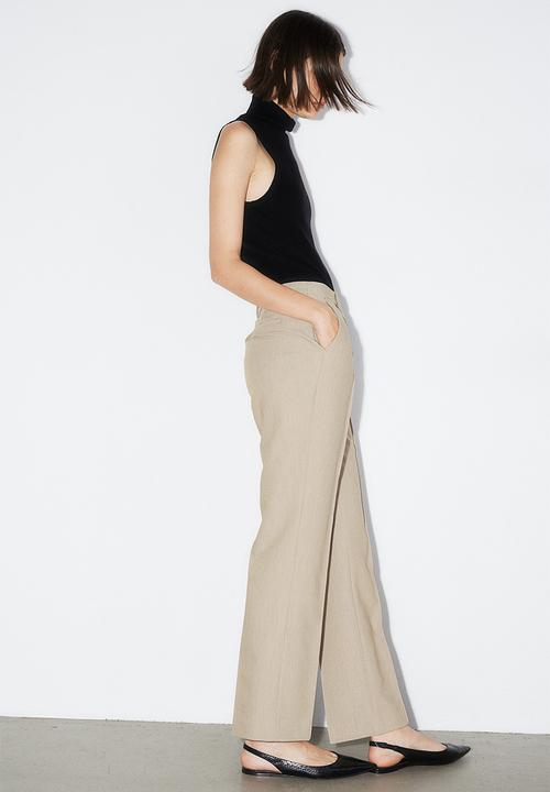 H&M - Crease-leg trousers - beige