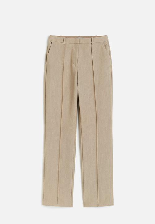 H&M - Crease-leg trousers - beige