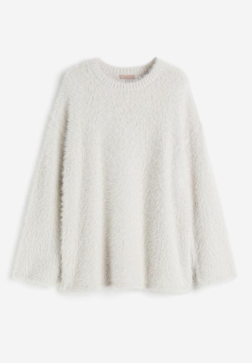 H&M - Fluffy jumper - light grey 
