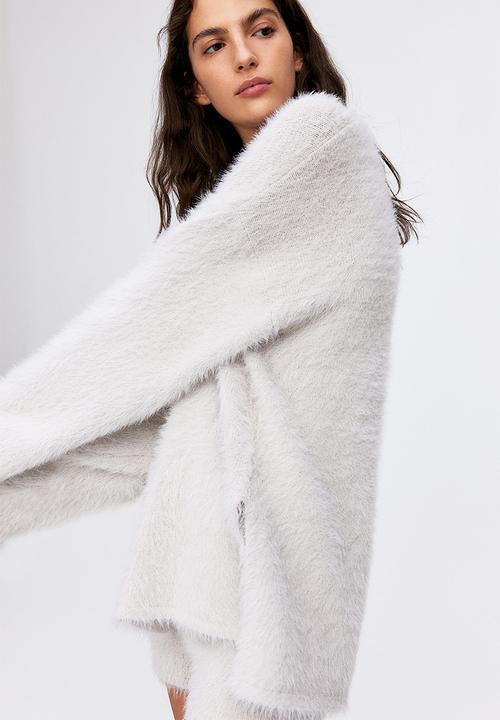 H&M - Fluffy jumper - light grey 