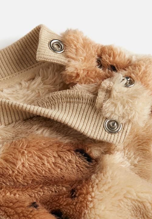 H&M - Pile sweatshirt - beige/bears