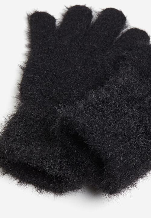 H&M - Fluffy gloves - black