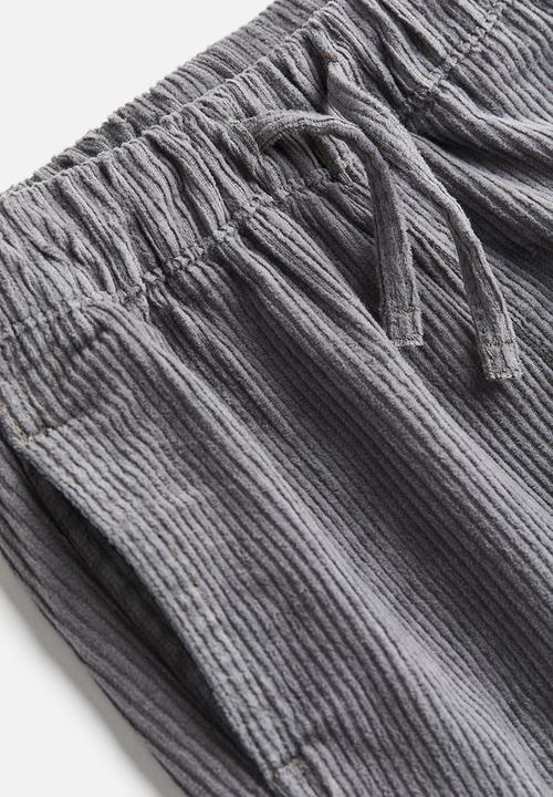 H&M - Corduroy joggers - grey