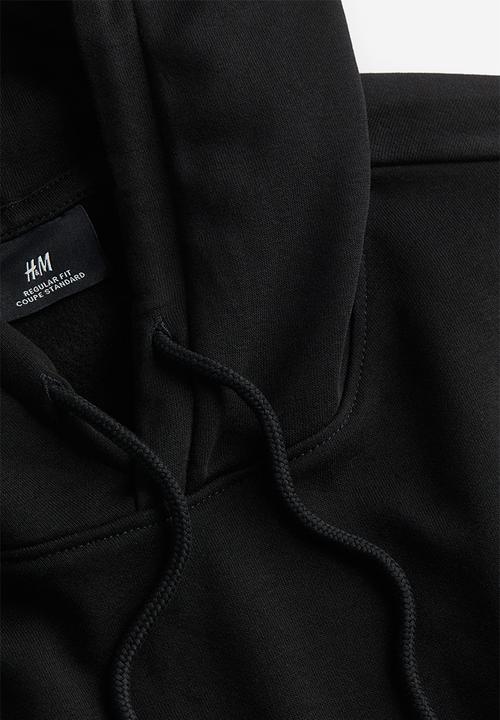 H&M - Regular fit hoodie - black angels