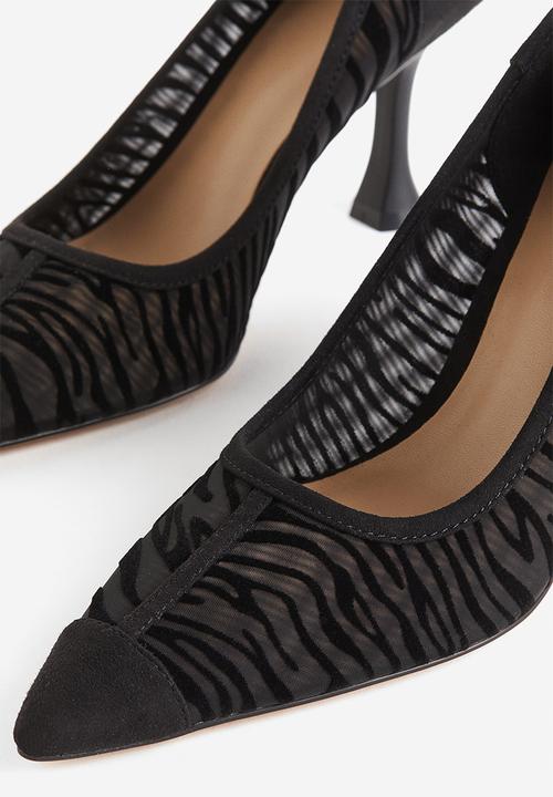 H&M - Mesh court shoes - black