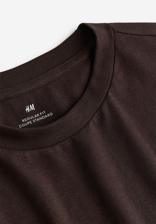 H&M - Regular fit jersey top - dark brown