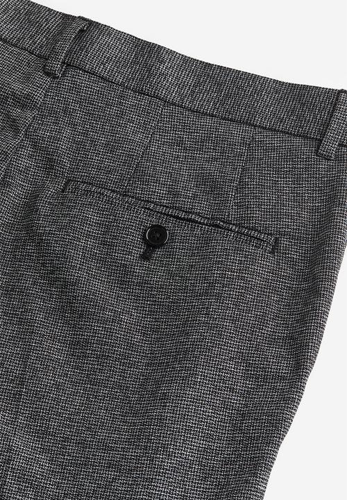 H&M - Slim fit trousers - dark grey marl 