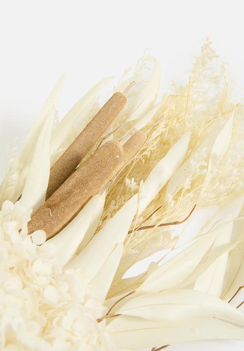 Bloom Space - Large Dried Floral Arrangement - White