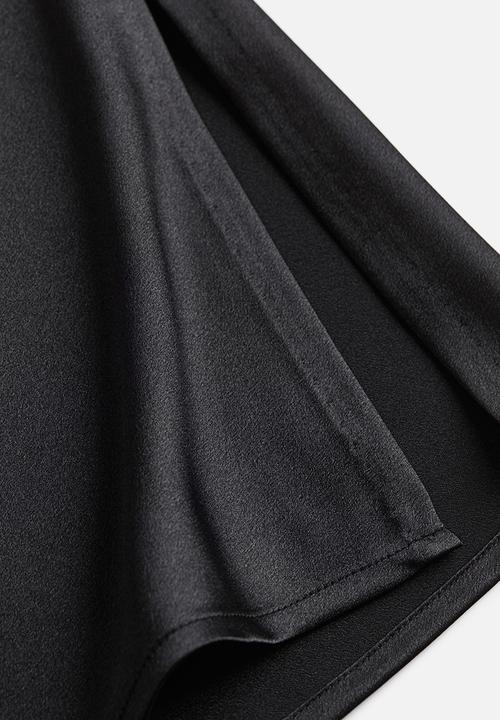 H&M - Satin skirt - black