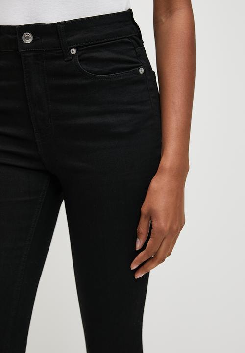 H&M - Skinny high jeans - black