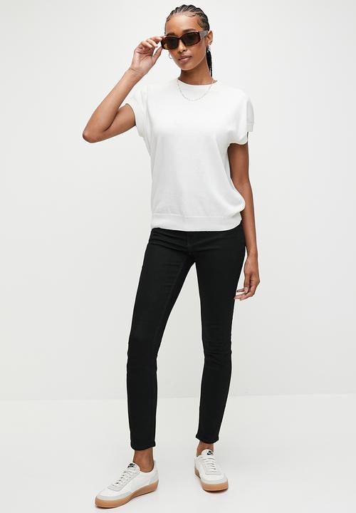 H&M - Skinny high jeans - black