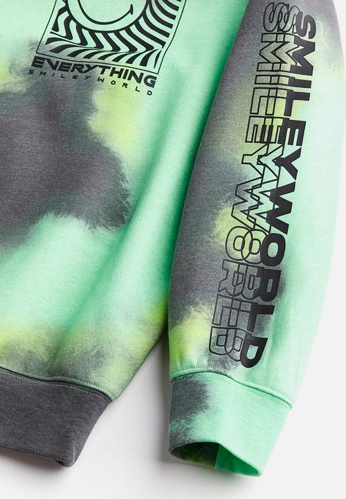 H&M - Printed sweatshirt - mint green & smileyworld®