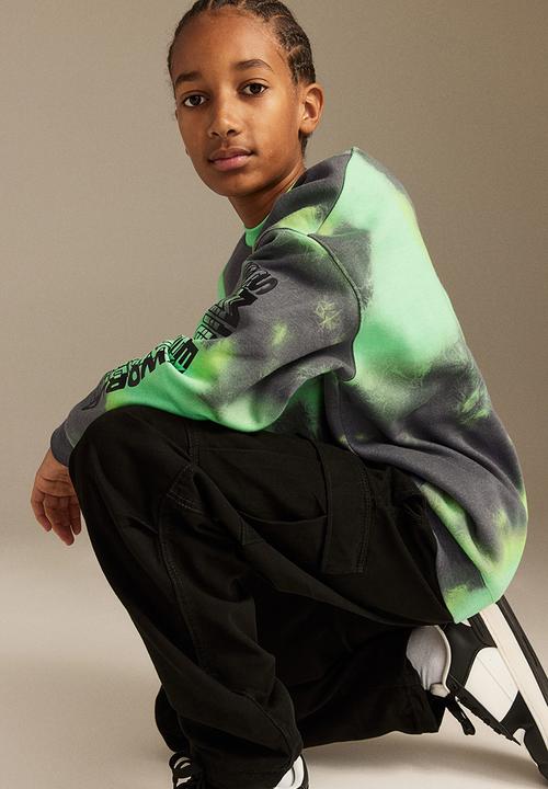 H&M - Printed sweatshirt - mint green & smileyworld®