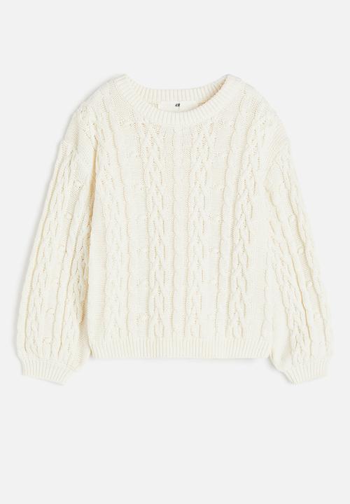 H&M - Cable-knit jumper - white