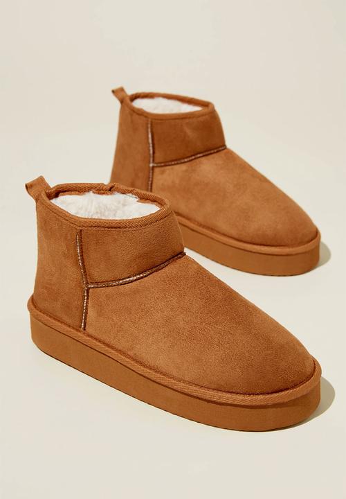Cotton On - Platform home boot - maple syrup