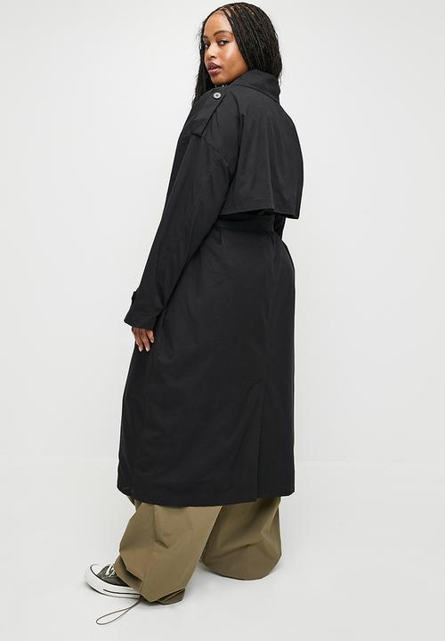 Cotton On - Plus Lottie Trench Coat - Black
