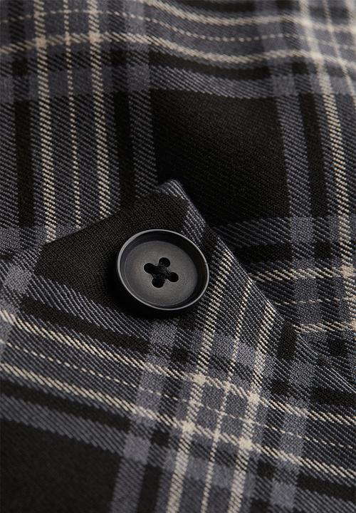 H&M - Wrap skirt - black & checked