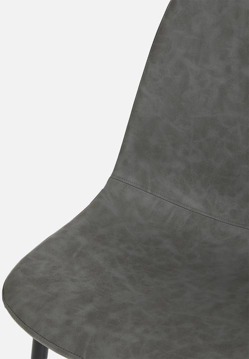 Sixth Floor - Bella PU dining chair - vintage grey