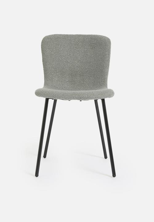 Sixth Floor - Sherpa dining set of 2 - grey