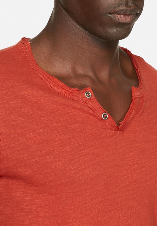 Jack & Jones - Galvin Split Neck Tee