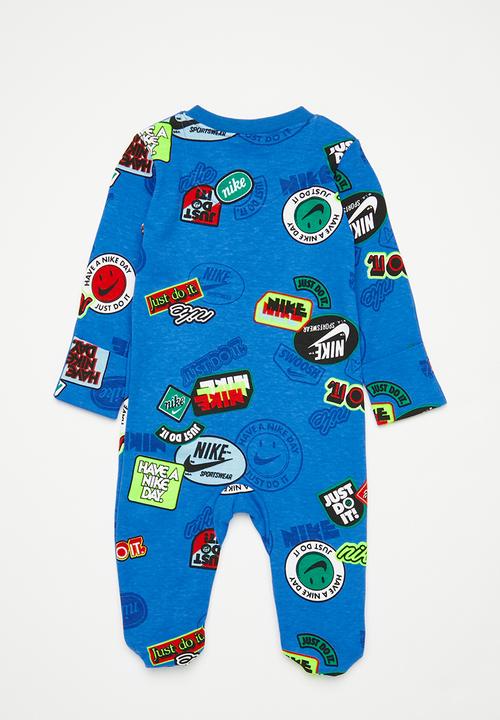 Nike - Nkb b nsw aop footed coverall - light photo blue
