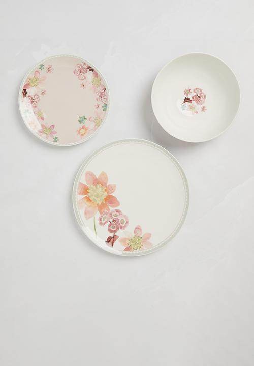 Maxwell & Williams - Primula 12 pc Dinner Set - Pink