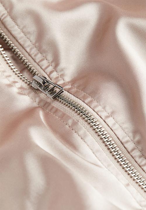 H&M - Satin bomber jacket - light pink