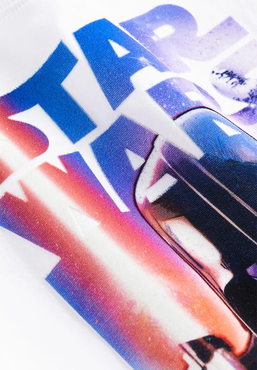 H&M - Printed long-sleeved t-shirt - white/star wars