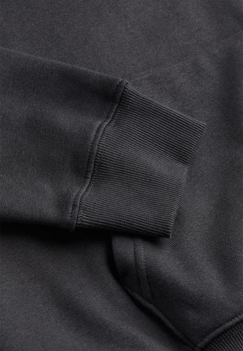 H&M - Motif-front hoodie - dark grey/nirvana
