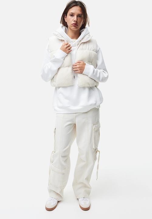 H&M - Puffer gilet - cream