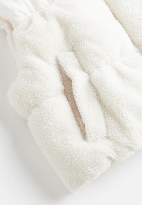 H&M - Puffer gilet - cream