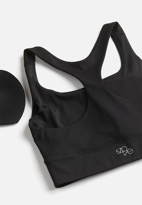 H&M - Drymove™ medium support sports bra - black