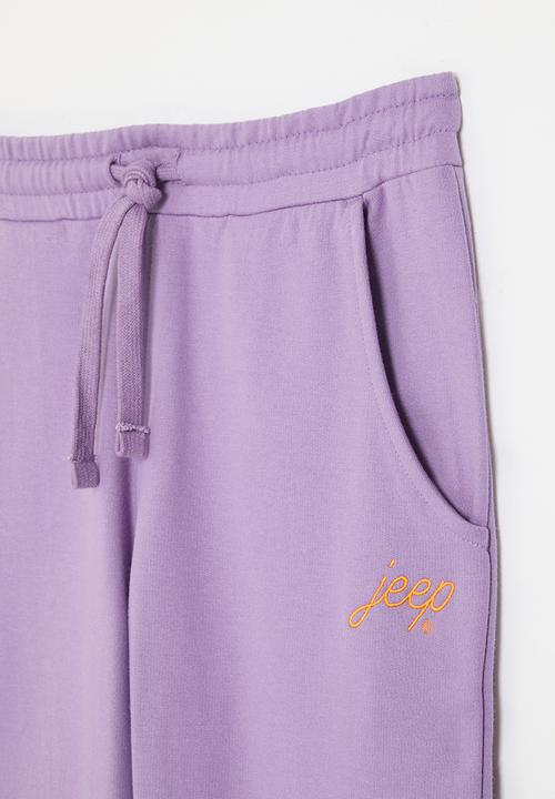 JEEP - Cuff logo jogger - lavender silk