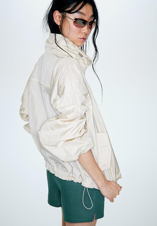 H&M - Parachute bomber jacket - light beige