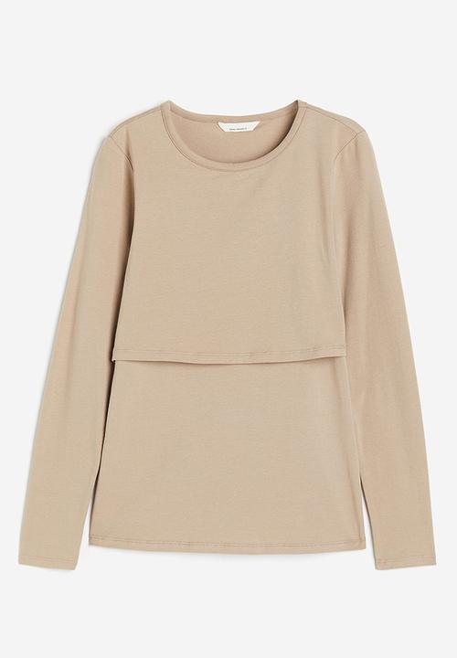 H&M - Mama nursing top - beige