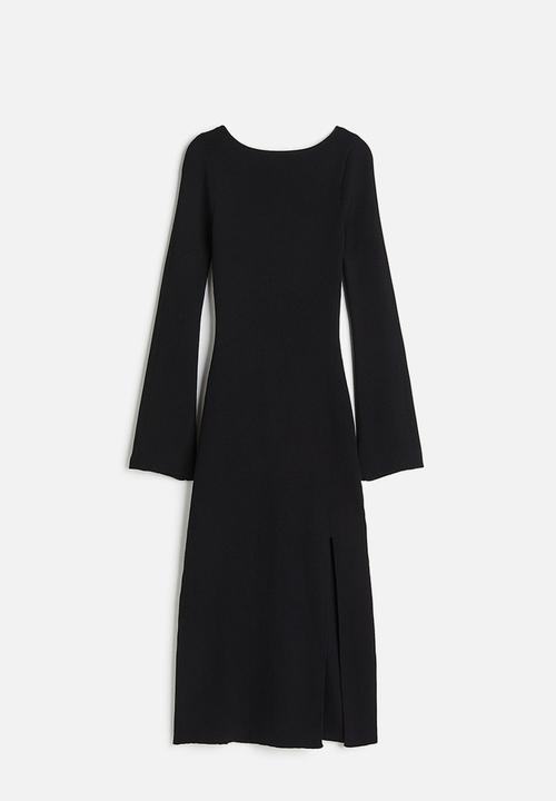 H&M - Rib-knit bodycon dress - black