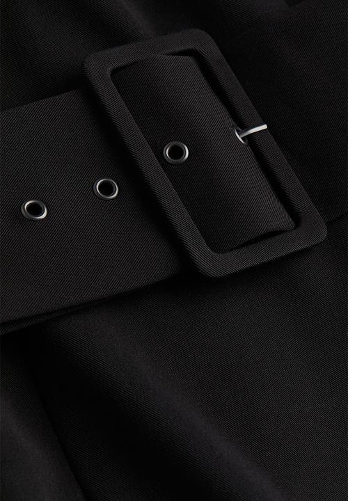 H&M - Shoulder-pad dress - black & twill 