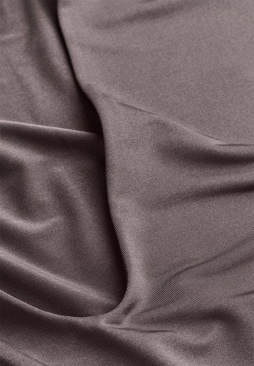 H&M - Cap-sleeved jersey body - grey