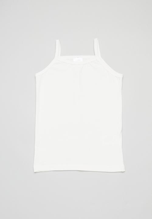 Pop Candy - 2 Pack cami vest - grey & white