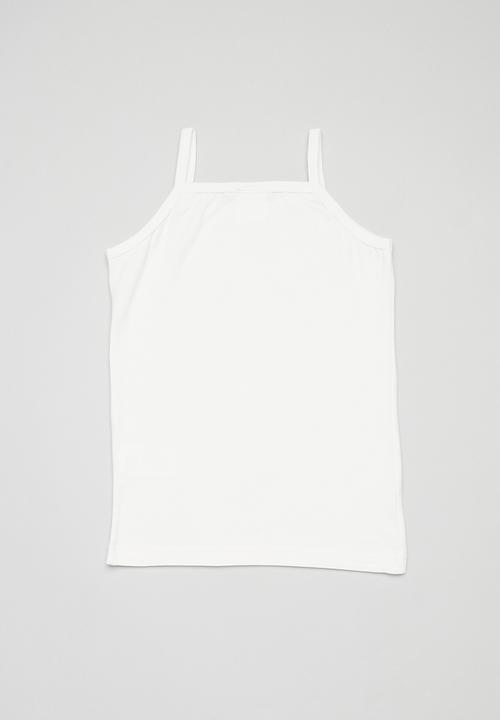 Pop Candy - 2 Pack cami vest - grey & white