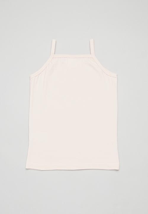 Pop Candy - 2 pack cami vest-pink & white