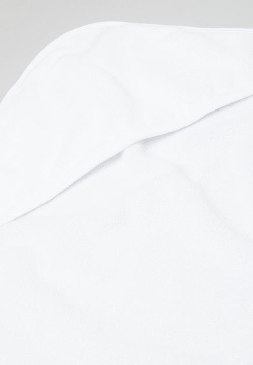 Little Lumps - Hooded bath towel - white