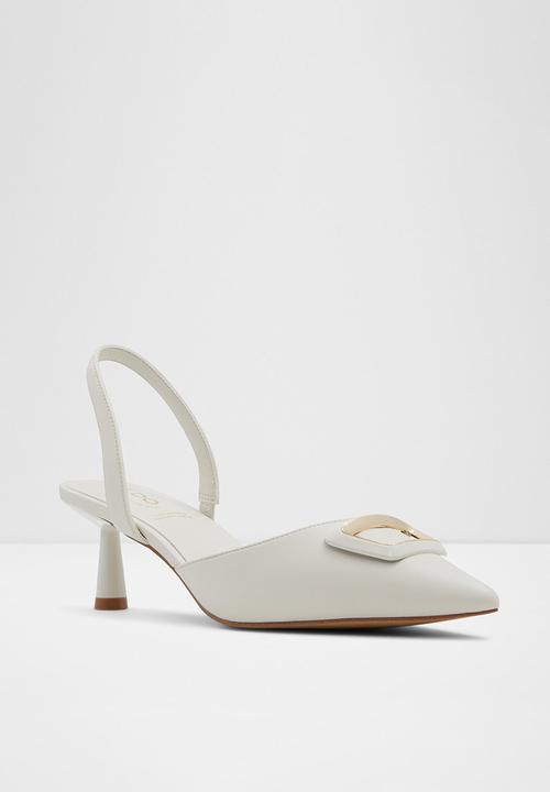 ALDO - Giocante slingback heel - white & bone