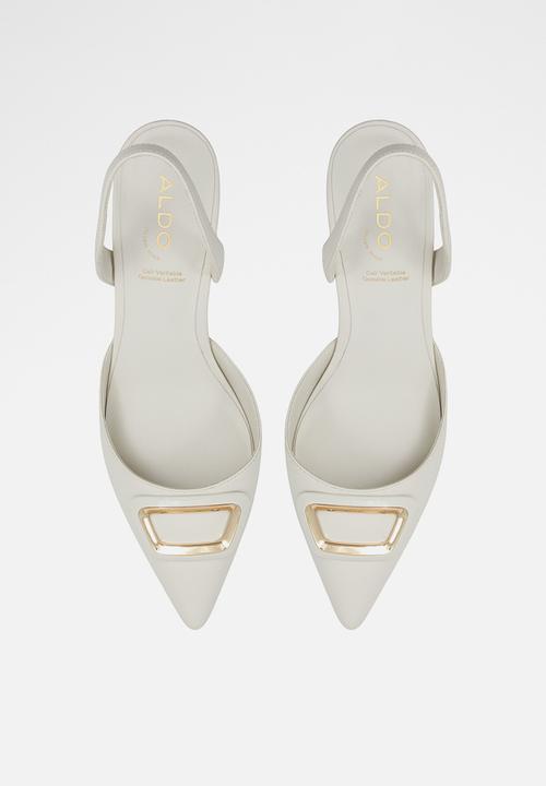 ALDO - Giocante slingback heel - white & bone