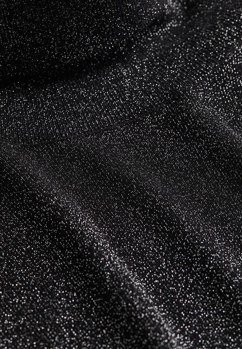 H&M - Slim fit glittery polo-neck jumper - black